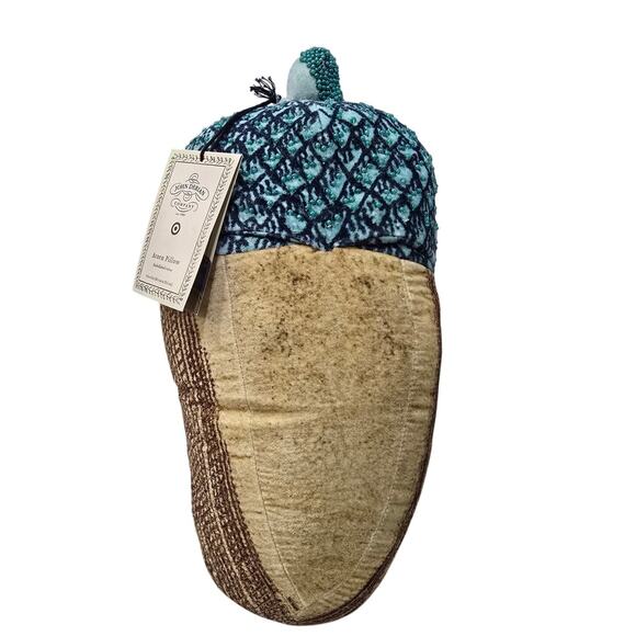 NWT Collectible John Derian Target 2024 Beaded Acorn Pillow – Novelty Decor - Picture 1 of 15